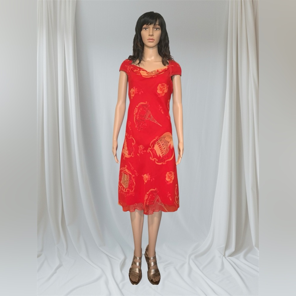 Elegant Red Women's Dress